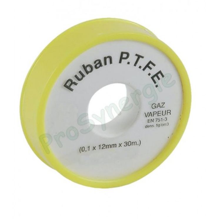 Ruban PTFE (spécial GAZ) ep. 0.01mm, 1g/cm² -