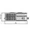 Radiateur Plan à Vanne intégrée Horizontal Type 33 - Raccordement Gauche - Therm X2 - H x L = 405 x  905 mm Puissance 1450 W