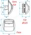 Bouche Autoréglable Bap´SI simple débit - Raccordement sans Fût - Débit réglable 15-20-30m³/h (régl. usine 30)