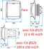 Bouche Autoréglable Bap´SI Twin double débit - Raccordement Ø 125mm - Débit 100m³/h (réglage usine) ou 120 ou 150m³/h