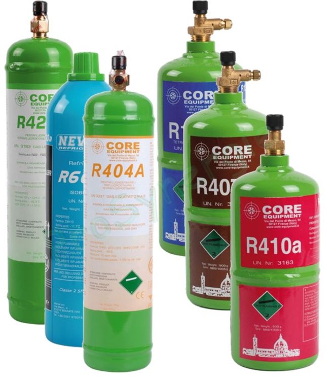 Bouteille de gaz 900mL - Réfrigérant R422a (remplace R22) - 1kg