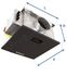Caisson de Ventilation EasyVEC® Compact - Débit de  300m³h - Standard - Taille 432x432x277 mm - Non isolé  (sans IP) - Ø racc 160mm