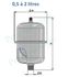 Vase d´expansion Inox sanitaires ACS eau potable froide/chaude suspendu série Inox-Pro Contenance 18 Litres Ø x Haut. = 270 x 406mm - Raccord ØM1´´