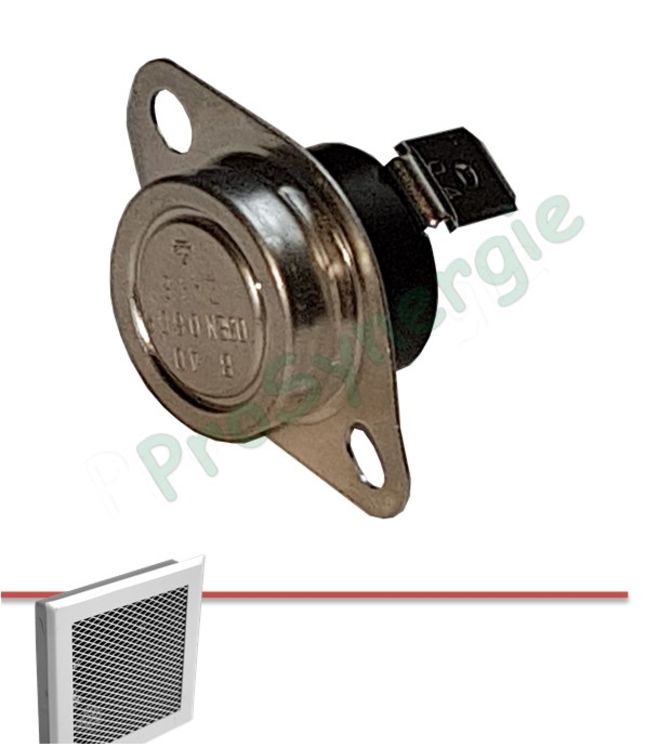 Thermostat à disque pour Grille motorisée Mono RAC Chemin'Air (marche à 40°C et arrêt à 30°C)