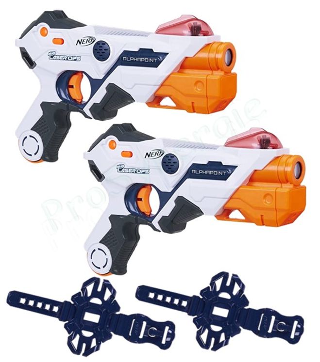 Cadeau - Lot de deux pistolets Nerf Lazer Ops Pro AlphaPoint