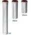 Tuyau longueur 0,25 mètre (190 mm utile) Rigidten Inox 316 Pro (4/10ème) ''condensation'' avec joint - Ø 130 mm