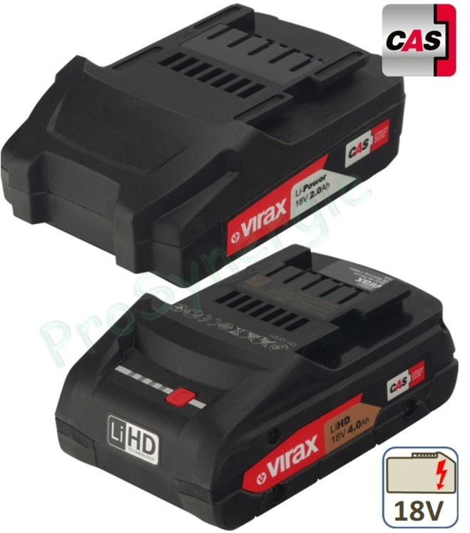 Batterie 18V Li-Ion Standard CAS pour Virax Rothenberger Metabo etc