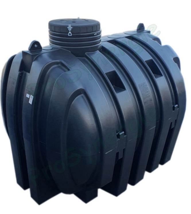 CU 10000 - Cuve à eau cylindrique horizontale 10 000 litres enterrée uniquement HxLxLg =2215x2130x3410mm, trou d´homme Ø 700 mm + couvercle