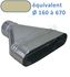 Réduction Concentrique Oblongue cylindrique Galva 835x515mm Ø560mm