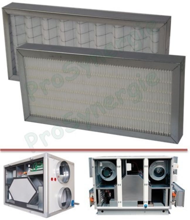 Filtres de rechange pour Centrale Aldes DFE Compact - Modèle 1000 - Version TAC3 - Classe ´´F7´´ - Filtre vendu par Aldes
