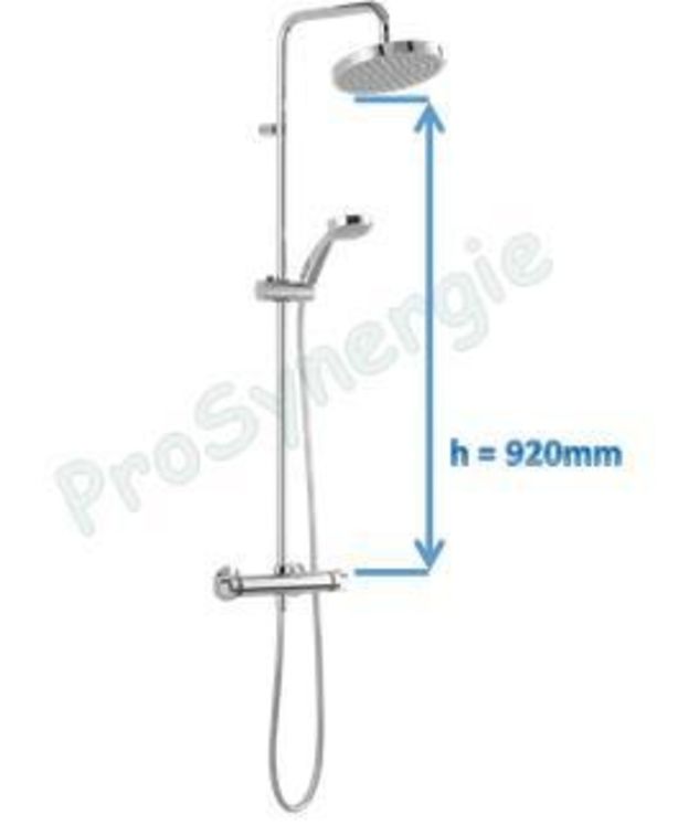 Ensemble de douche av. mitigeur thermostatique Mizu