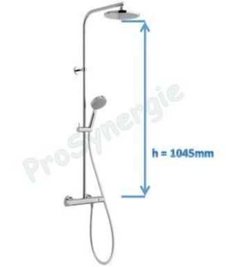 Ensemble de douche av. mitigeur thermostatique Nipi
