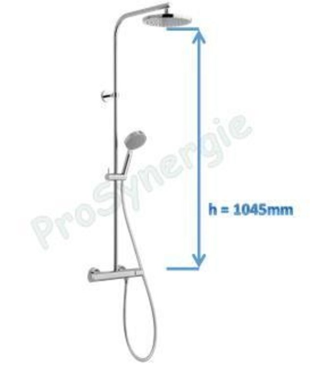 Ensemble de douche av. mitigeur thermostatique Nipi