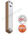 Echangeur ZB 350 10bars 16 plaques Inox brasées - 240°C 4 x Inox G ¾´´ (HxLxP) 467x77x43,8mm - 3,06Kg