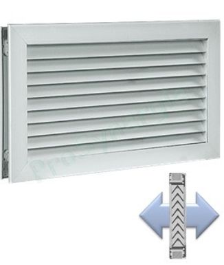 Grille de transfert d´air à ailettes fixes