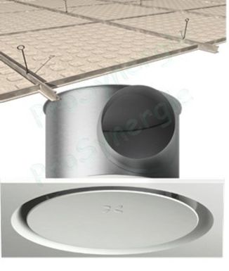 Diffuseur D Air Faux Plafond A Dalle Aldes Twisted Prosynergie