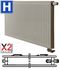 Radiateur Profilé Horizontale Hygiène à Vanne intégrée Type 20 - Raccordement Droit - Therm X2 - H x L = 300 x 1300 mm Puissance  757 W