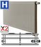 Radiateur Profilé Horizontale Hygiène à Vanne intégrée Type 30 - Raccordement Droit - Therm X2 - H x L = 300 x 1000 mm Puissance  823 W