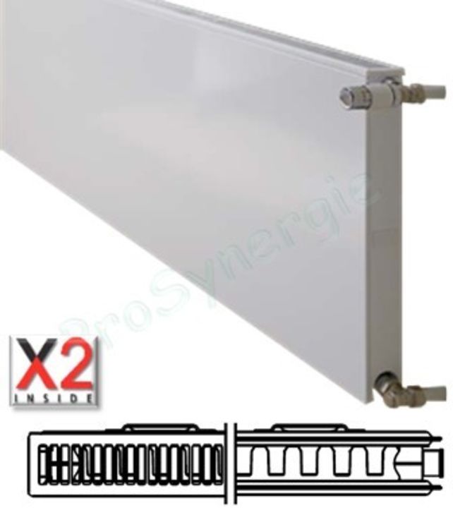 Radiateur Plan Compact Horizontal Type 12 - Therm X2 - H x L = 505 x 1005 mm Puissance  959 W