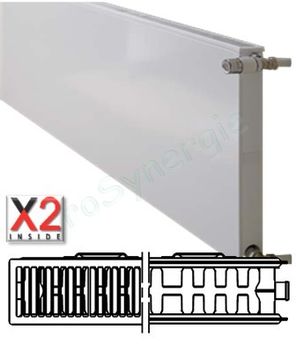 Radiateur Plan Compact Horizontal Type 22 - Therm X2 - H x L = 305 x 1005 mm Puissance  907 W