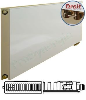 Radiateur Plan à Vanne intégrée Horizontal Type 11 - Raccordement Droit - H x L = 405 x 1605 mm Puissance  993 W