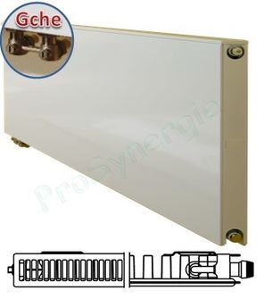 Radiateur Plan à Vanne intégrée Horizontal Type 11 - Raccordement Gauche - H x L = 905 x 1805 mm Puissance 2283 W