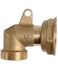 Coude 90° liaison compteur/régulateur gaz à patte MF (écrou) 6/20