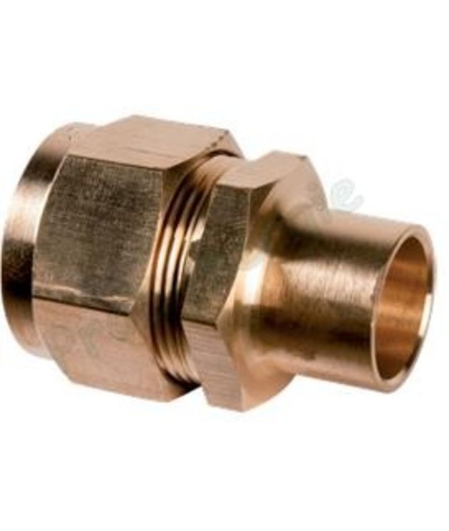 Raccord Gaz de jonction cuivre à braser DN20 Ø 22mm - PE Ø 32mm