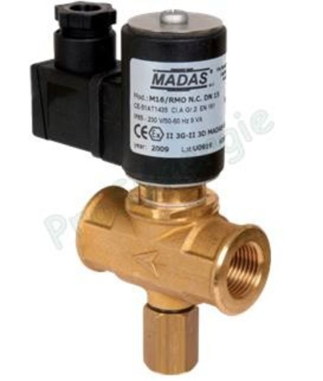 Electrovanne gaz réarmement manuel 500mbar 9W - F Ø 1´´1/2