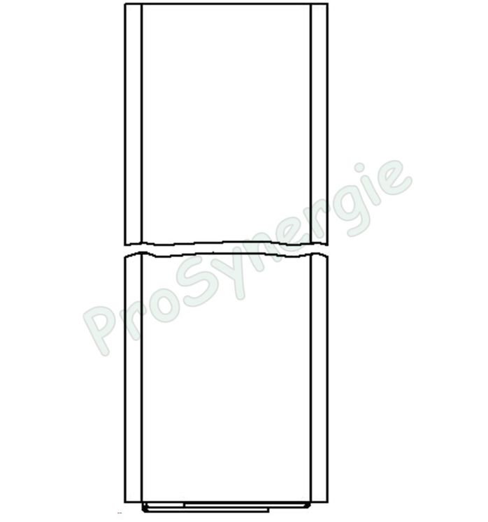 Gaine encastrable pour "Unibox", profondeur 57 mm