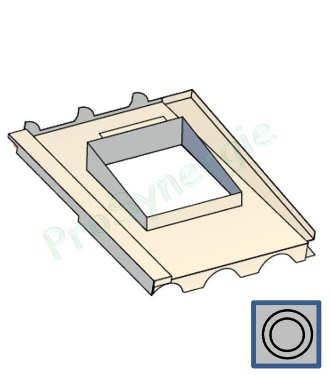 Embase étancheité EBT pour Tradinov Carrée et pour Tuiles et Couverture Acier Ondulée Nervurée