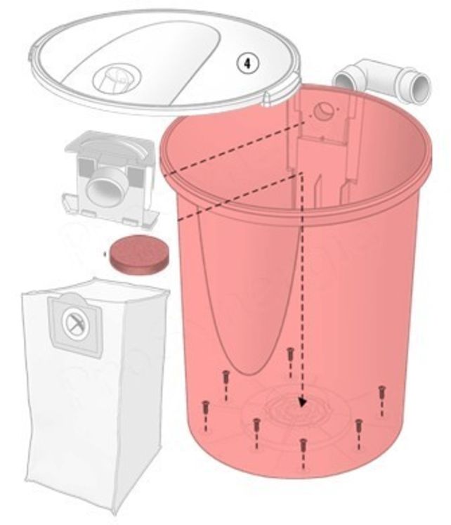 SE.cuve 3s + filtre emballé (Dyvac)