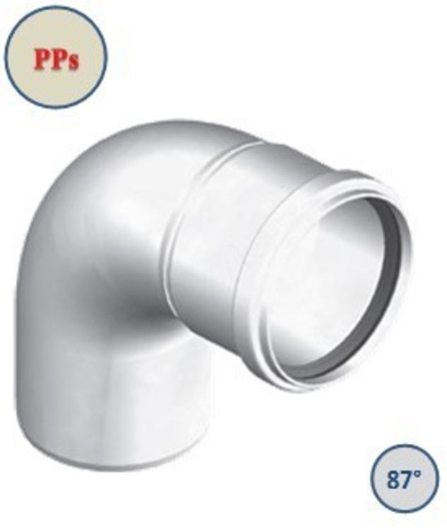 Coude 87° PPs - Gaz/Fioul Condensation