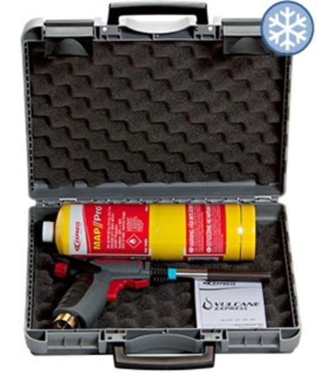 Coffret Chalumeau professionnel Vulcane Express Climatisation  (chalumeau 472 sans lance + 1 cartouche de MAP//PRO TM + 1 lance 4735)