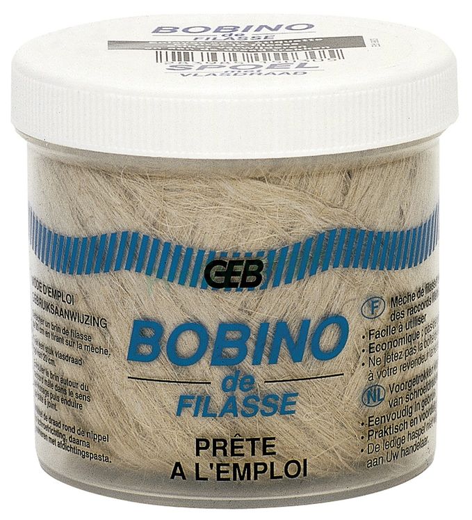 Dévidoir, distributeur filasse avec bobine 80g - Filasse de lin peigné, de qualité supérieure