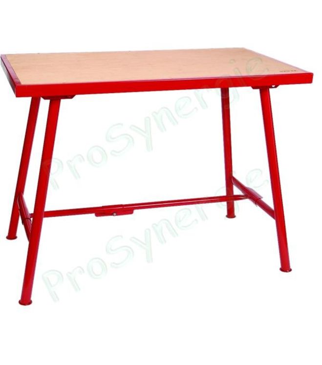 Table de monteur standard pliable 108 x 64 cm - Ep 32 mm