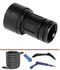 Embout de raccordement d´un flexible Øext 42 mm sur poignée du manche d´aspirateur Aldes ØM 36 mm
