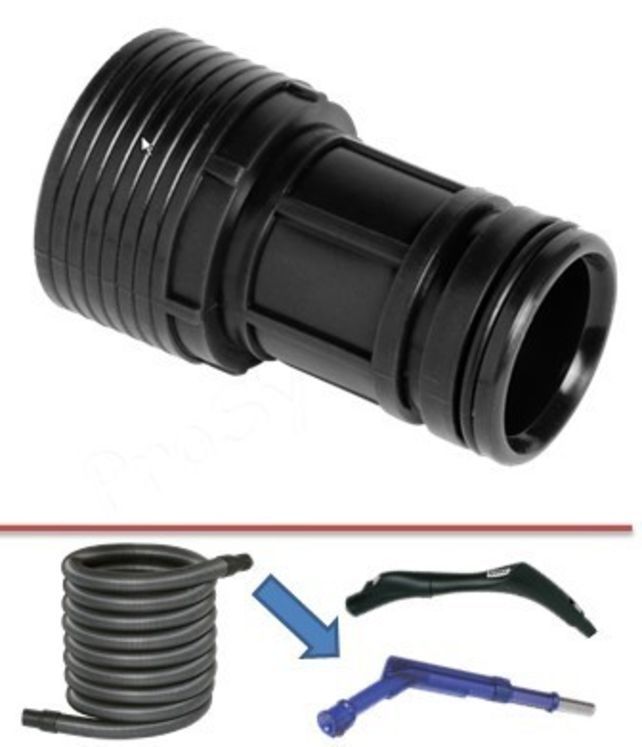 Embout de raccordement d´un flexible Øext 42 mm sur poignée du manche d´aspirateur Aldes ØM 36 mm