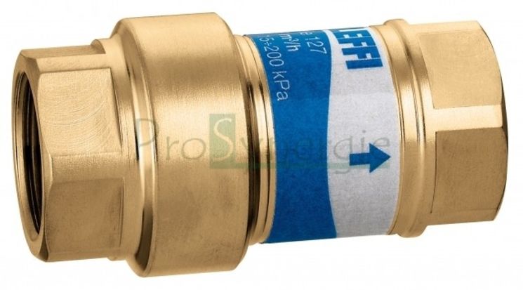 Régulateur automatique de débit Autoflow Compact 127 débit 1,2 m3/h avec cartouche polymère  - Ø  1/2´´