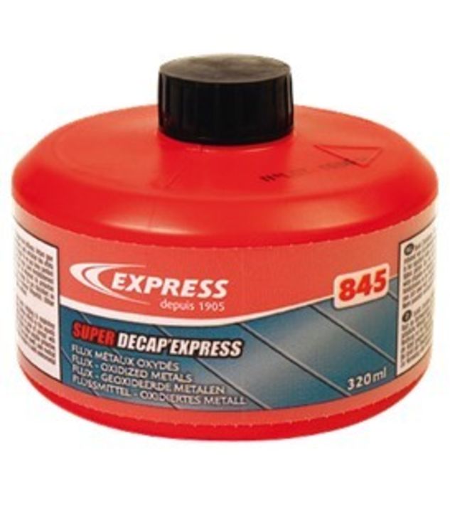 SUPER DECAP’ EXPRESS 320 ml - Décapant pour soudure étain - Recommandé sur métaux oxydés