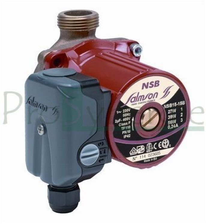 Circulateur eau chaude sanitaire corps Inox NSB-S25-20 Hauteur 158mm raccordement Ø 1´´1/4 (Jusqu´à : 4m3/h)