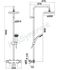 Ensemble de douche av. mitigeur thermostatique Mizu