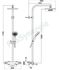 Ensemble de douche av. mitigeur thermostatique Nipi