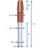 Terminal Vertical concentrique Econext Ø  80/125 mm - PPs/GALVA - Brun