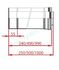 Conduit Concentrique Aluminium / Alu - L = 50cm - pour chaudière Gaz