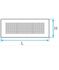Grille rectangulaire - Réseau Ventilation Optiflex