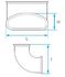 Coude 90° vertical ovale pour raccordement caisson Optiflex