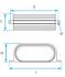 Lot de 5 Raccords étanches ovale 163x68mm pour racc caisson Optiflex
