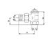 Robinet thermostatisable - Série A - Raccordement droit (180°) équerre ou équèrre inversé (90°) - Tête 30x1.5