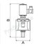 Electrovanne gaz réarmement manuel 500mbar 9W - F Ø 1´´1/4